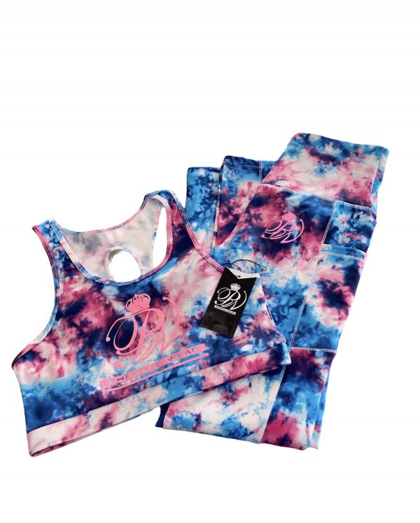 Pink | Blue | White (Tie-Dye) 2 pc- Phemales - Image 2