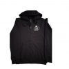 Black Zip-up Hoodie- Free T- Shirt (White) Bling