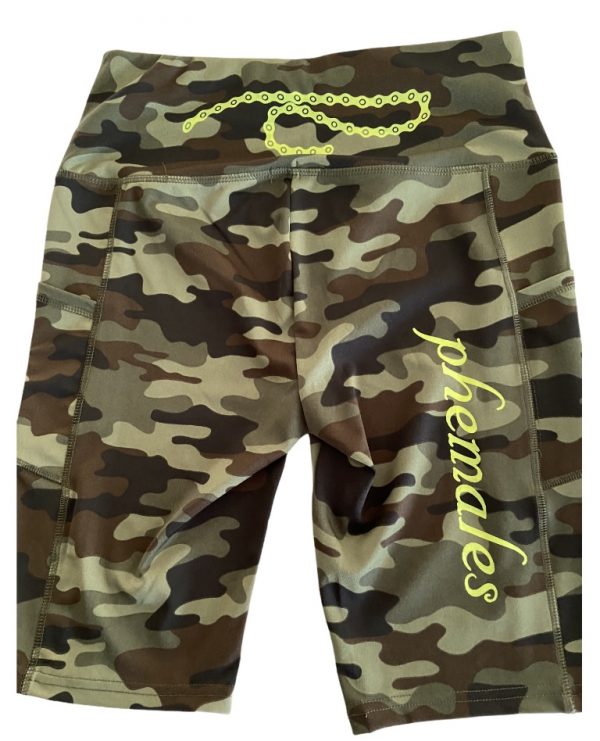 Camouflage 3 pc. Outfit - Phemales w/Chain (Lime Green) - Image 4