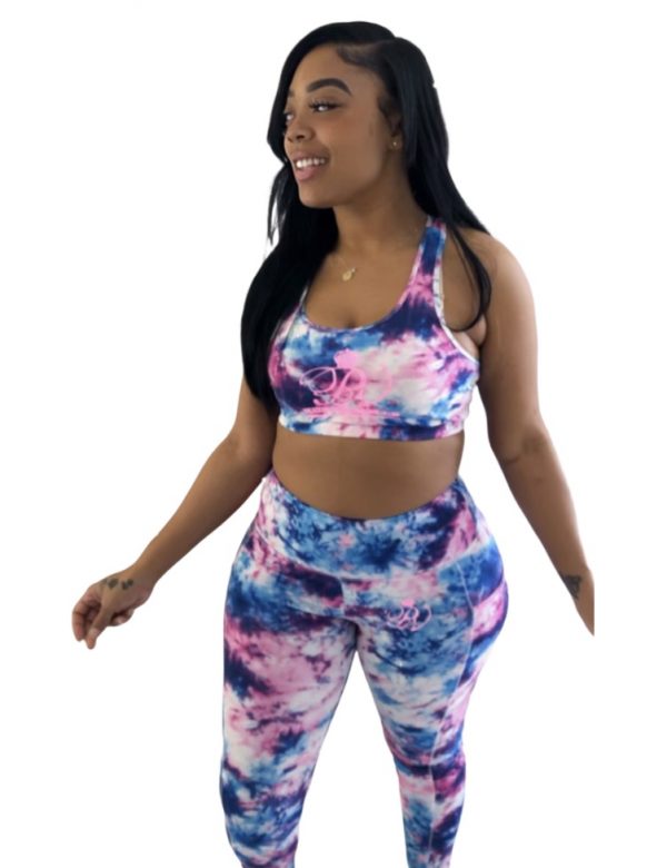 Pink | Blue | White (Tie-Dye) 2 pc- Phemales