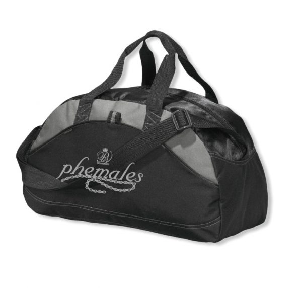 Black | Grey Gym Bag- Phemales w/Chain (Grey)